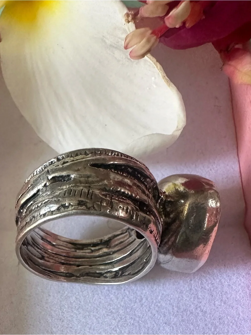 Silpada sterling Silver 925 Ring with Deep Purple Cushion Gemstone size 5